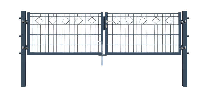 Gartentor Karo 2-flügelig